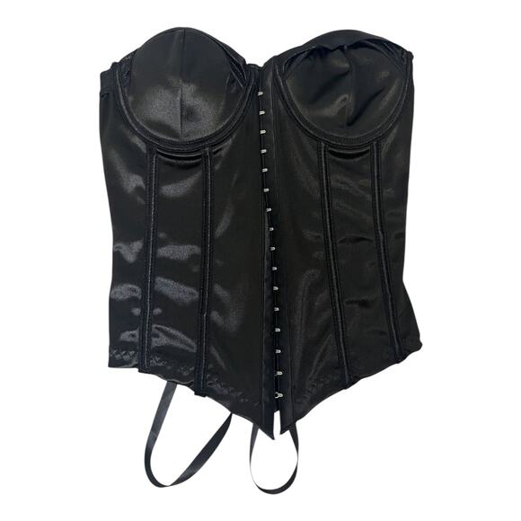 Black Whimsygoth Corset Blouse Shirt Top Lace Vamp Vampire Goth Romantic Small - Picture 1 of 6